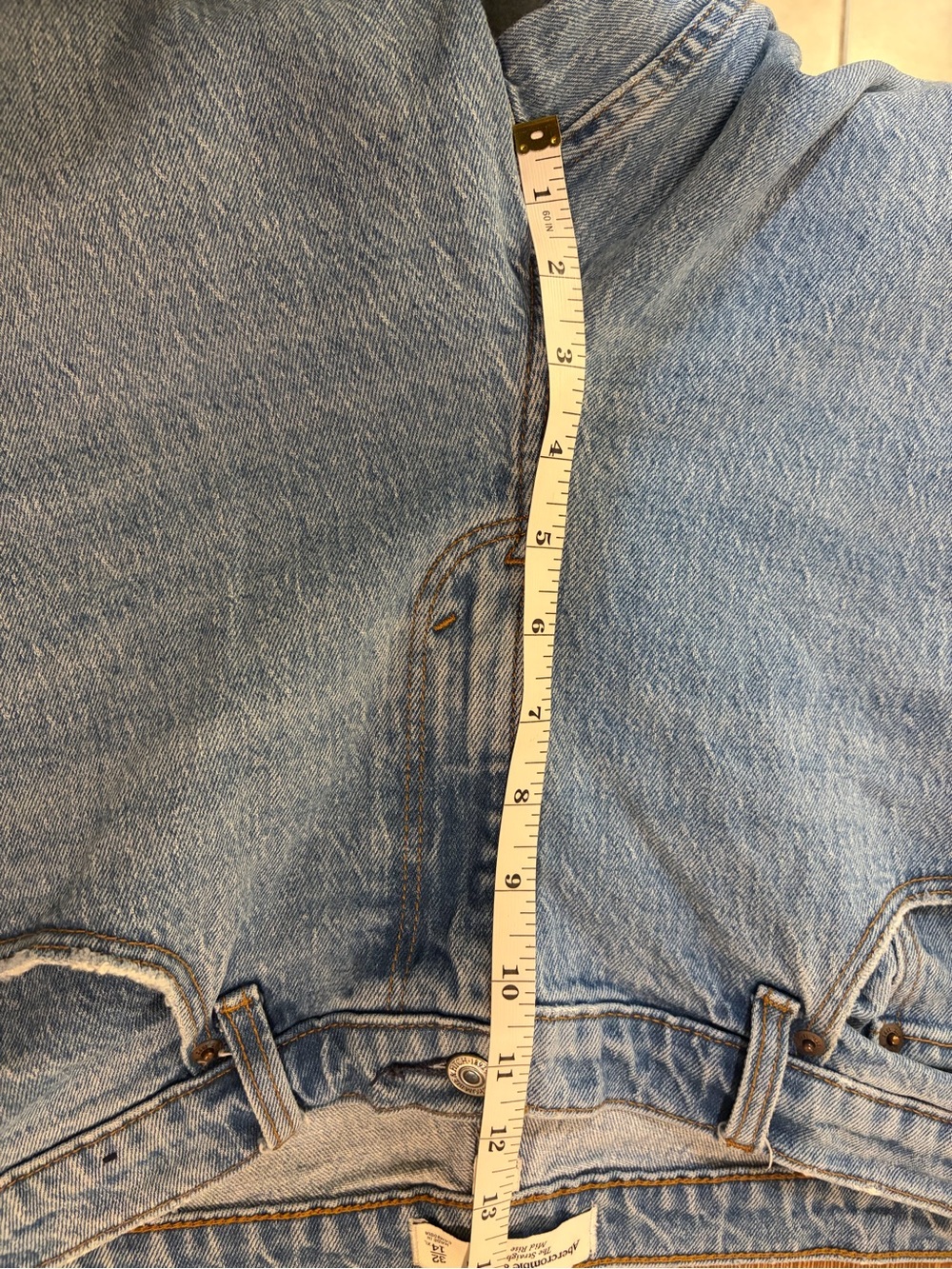 Abercrombie and Fitch Curve Love High-Rise Straight Leg Jeans in Light Blue 14XL - Picture 4 of 7